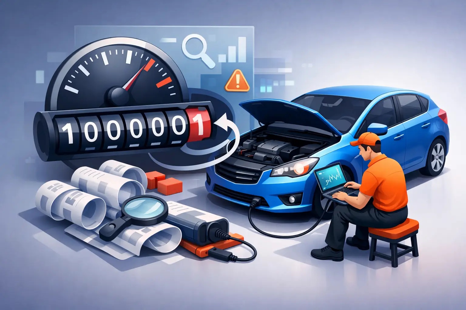 Lze diagnostikou zjistit stočené kilometry? Co ukáže autodiagnostika při koupi ojetiny