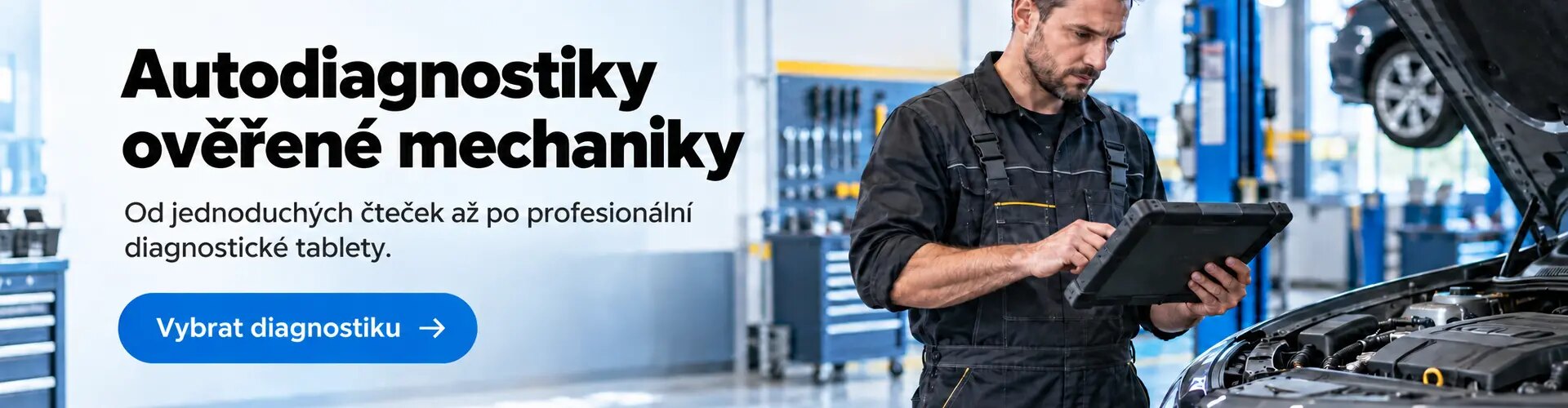 Autodiagnostiky pro automobily – OBD2 čtečky a profesionální diagnostické tablety