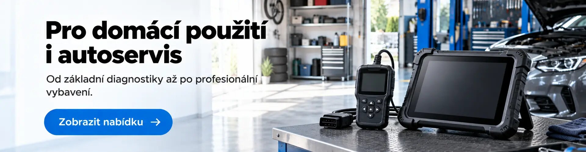 OBD2 autodiagnostika pro domácí použití i autoservisy – diagnostické čtečky a profesionální tablety