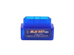Super mini ELM327 v1.5 pro OBD II s Bluetooth, modrá, pro Android