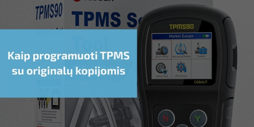 Kaip programuoti TPMS, kopijuojant originalą
