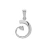 Přívěsek z bílého zlata s diamantem