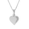 Přívěsek ve tvaru srdce z bílého zlata s diamanty