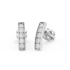 Náušnice z bílého zlata s přírodními diamanty
