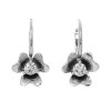 Náušnice z bílého zlata s přírodními diamanty