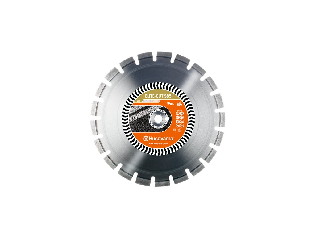ELITE-CUT S85 pr. 300, 350, 400 diamantový kotouč Husqvarna (Økotouče v segment Øotvor 400 - 12 - 25,4/20)