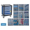 NAREX 443000995 Montážní skříň pojízdná (7 zásuvek) s nářadím 143ks (10modulů)
