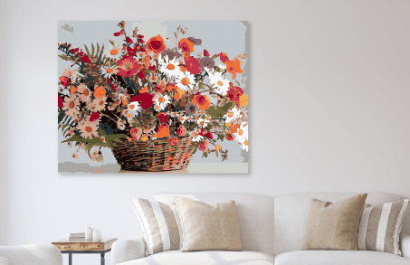 Vytvořte si třpytivé obrazy s květinami