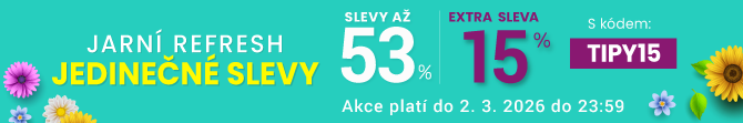 Slevy až 53 % + navíc 15 %