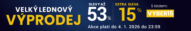 Slevy až 53 % + sleva 15 %