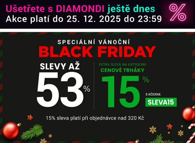 Slevy až 53 % + sleva 15 %