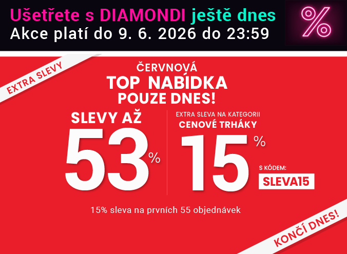Slevy až 53 % + navíc 15 %