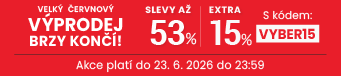 Slevy až 53 % + sleva 15 %