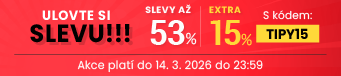 Slevy až 53 % + navíc 15 %
