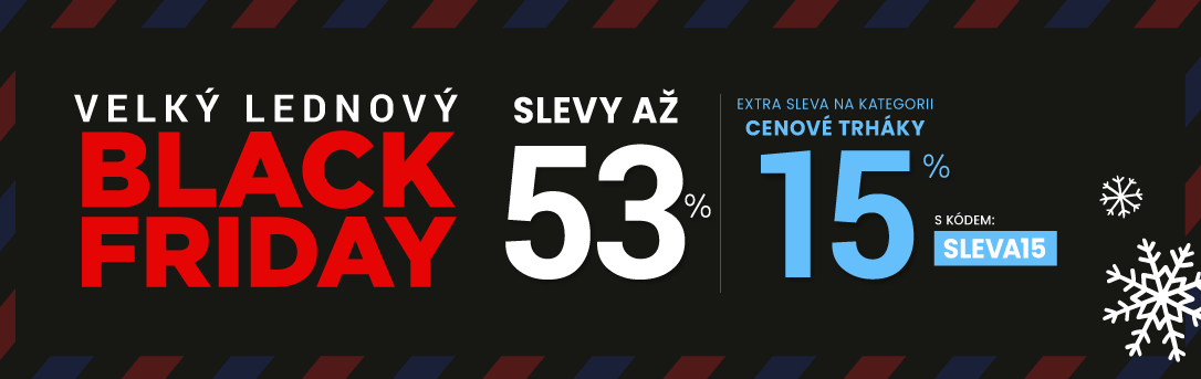 Slevy až 53 % + sleva 15 %