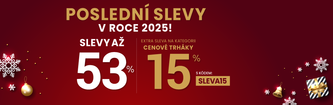 Slevy až 53 % + sleva 15 %
