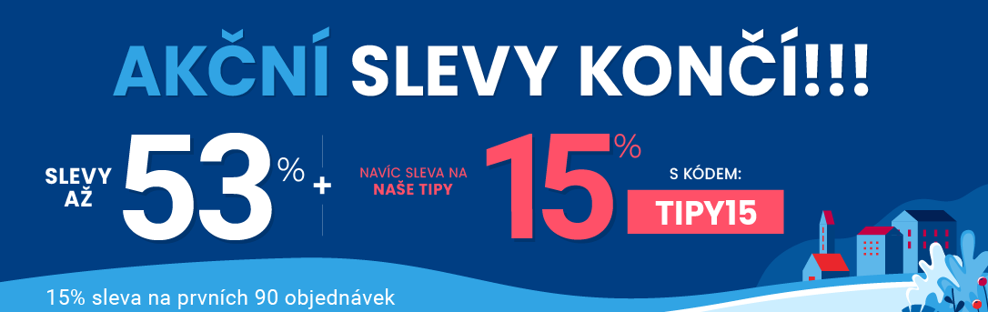Slevy až 53 % + navíc 15 %