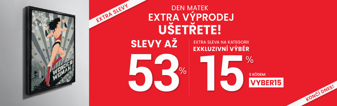 Slevy až 53 % + navíc 15 %