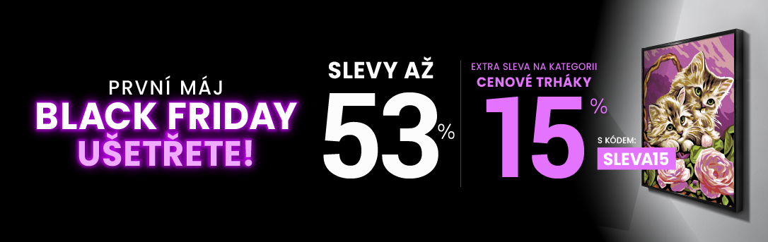 Slevy až 53 % + sleva 15 %