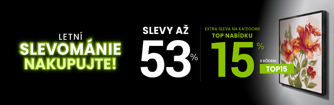 Slevy až 53 % + navíc 15 %