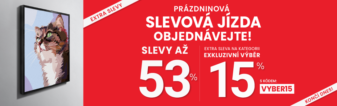 Slevy až 53 % + sleva 15 %