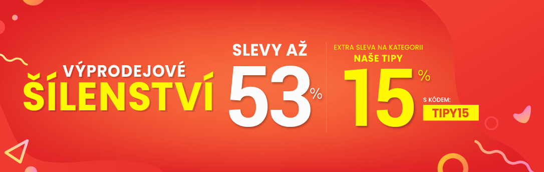 Slevy až 53 % + sleva 15 %