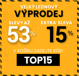 Slevy až 53 % + sleva 15 %
