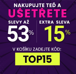 Slevy až 53 % + navíc 15 %