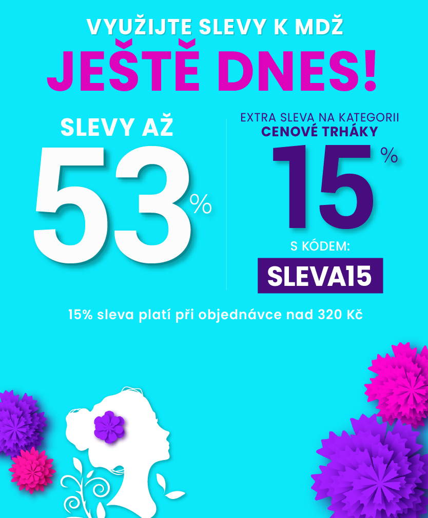 Slevy až 53 % + sleva 15 %