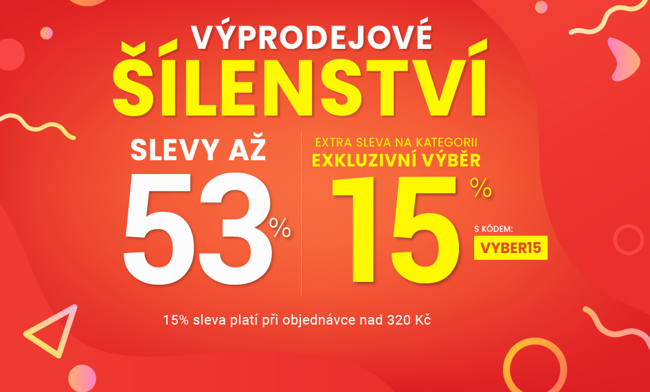 Slevy až 53 % + sleva 15 %