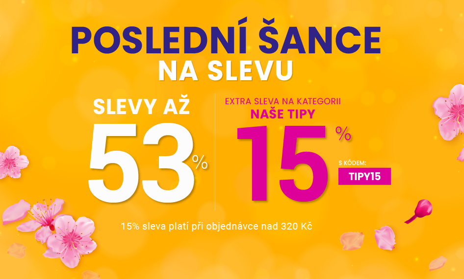 Slevy až 53 % + navíc 15 %