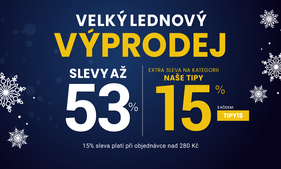Slevy až 53 % + sleva 15 %