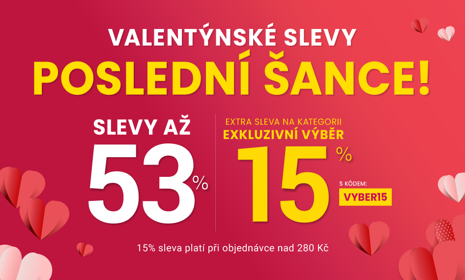 Slevy až 53 % + sleva 15 %