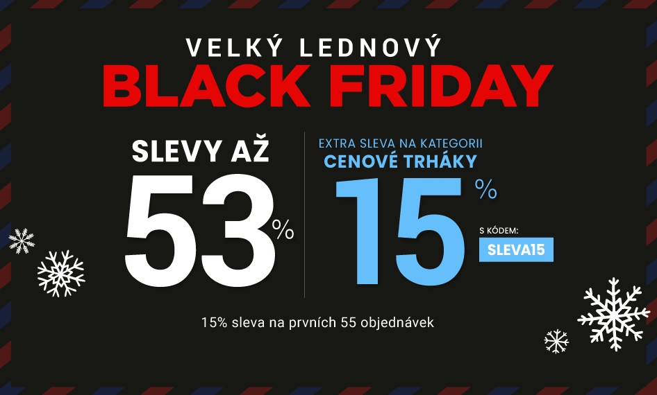 Slevy až 53 % + sleva 15 %