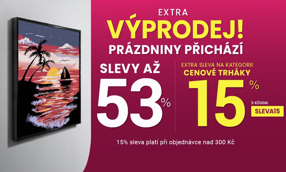 Slevy až 53 % + navíc 15 %