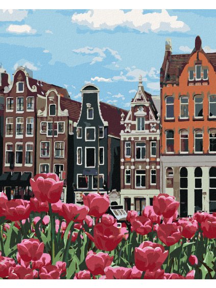 Diamantové malování - TULIPÁNY V AMSTERDAMU II