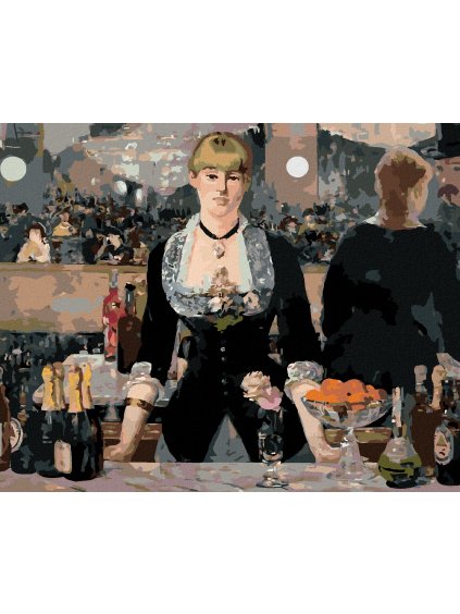 Diamantové malování - BAR VE FOLIES BERGÈRE (ÉDOUARD MANET)