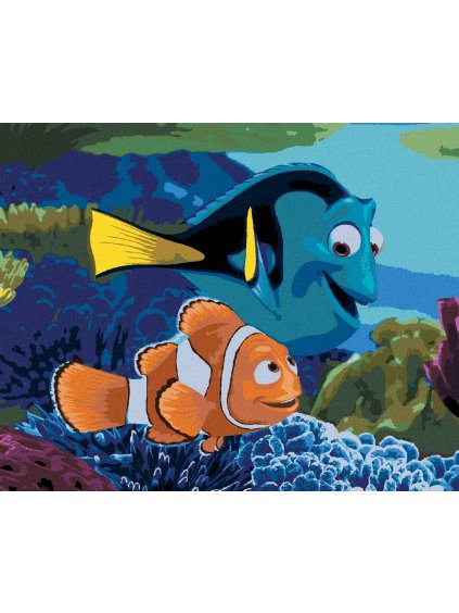 Diamantové malování - MARLIN A DORY (HLEDÁ SE NEMO)