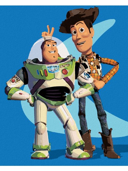 Diamantové malování - WOODY A BUZZ (PŘÍBĚH HRAČEK)