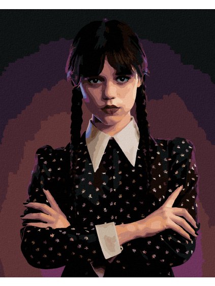 Diamantové malování - WEDNESDAY ADDAMS