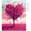 Diamantové malování - RŮŽOVÝ SRDCOVÝ STROM