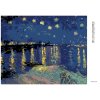 Diamantové malování - HVĚZDNÁ NOC NAD RHONOU (VAN GOGH)