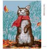 Diamantové malování - KOČKA  A PODZIMNÍ POČASÍ