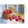 Diamantové malování - JABLKA NA OKNĚ