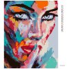 Diamantové malování - PORTRÉT BAREVNÁ ŽENA