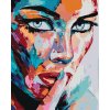 Diamantové malování - PORTRÉT BAREVNÁ ŽENA