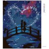 Diamantové malování - PÁR NA LÁVCE POD NOČNÍ OBLOHOU
