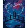 Diamantové malování - PÁR NA LÁVCE POD NOČNÍ OBLOHOU