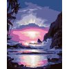 Diamantové malování - MODRÝ ZÁPAD SLUNCE
