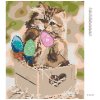 Diamantové malování - KOTĚ A VELIKONOČNÍ VAJÍČKA